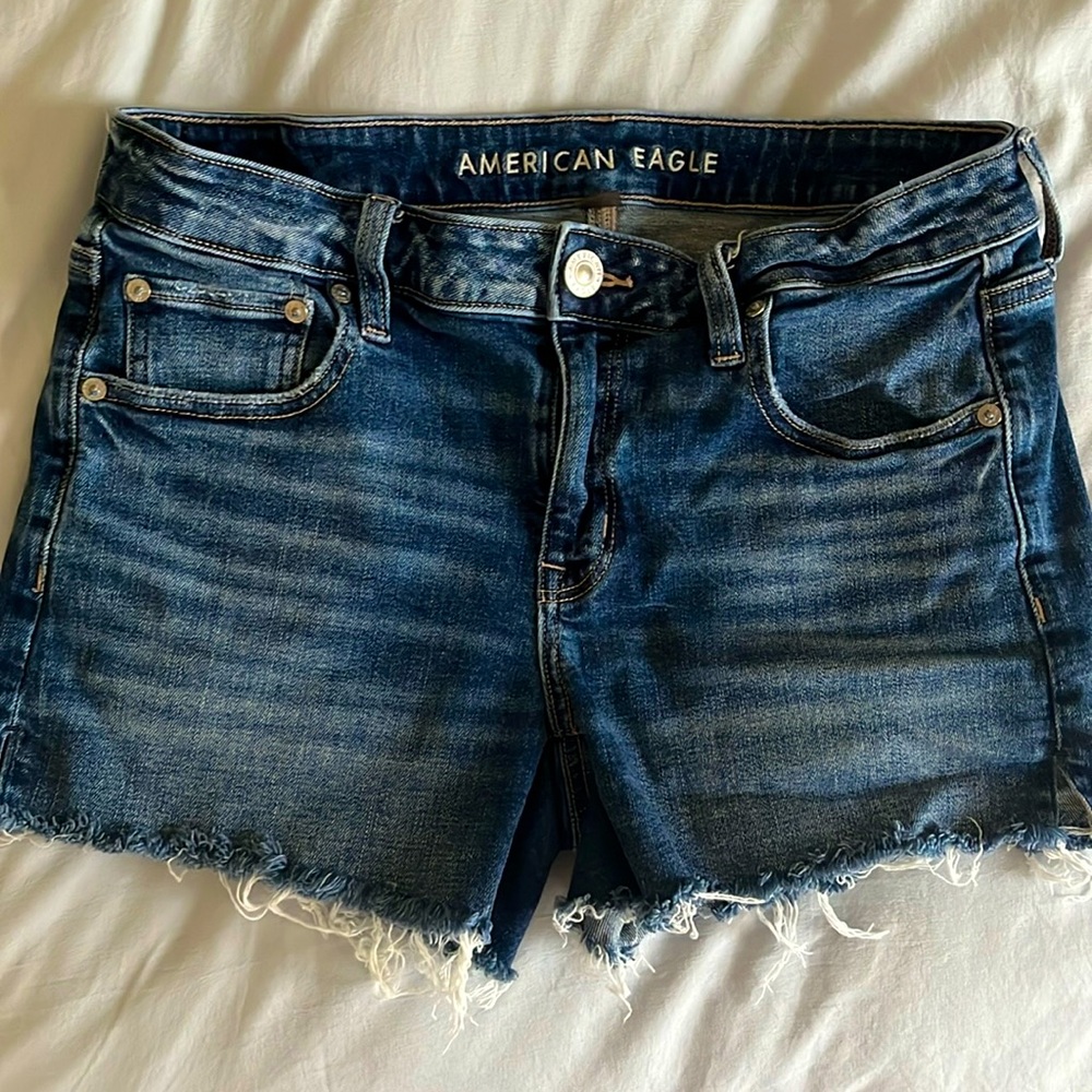 AE Denim Midi Shorts - 8